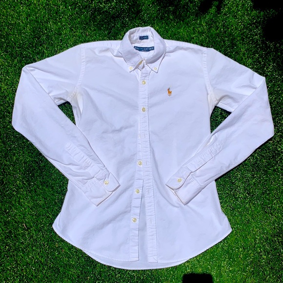 Ralph Lauren White Button Down - Picture 7 of 7